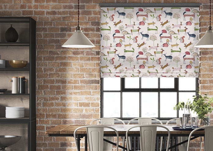 Oh My Deer, Berry - Twist&Fit Roman Blind - Image 3